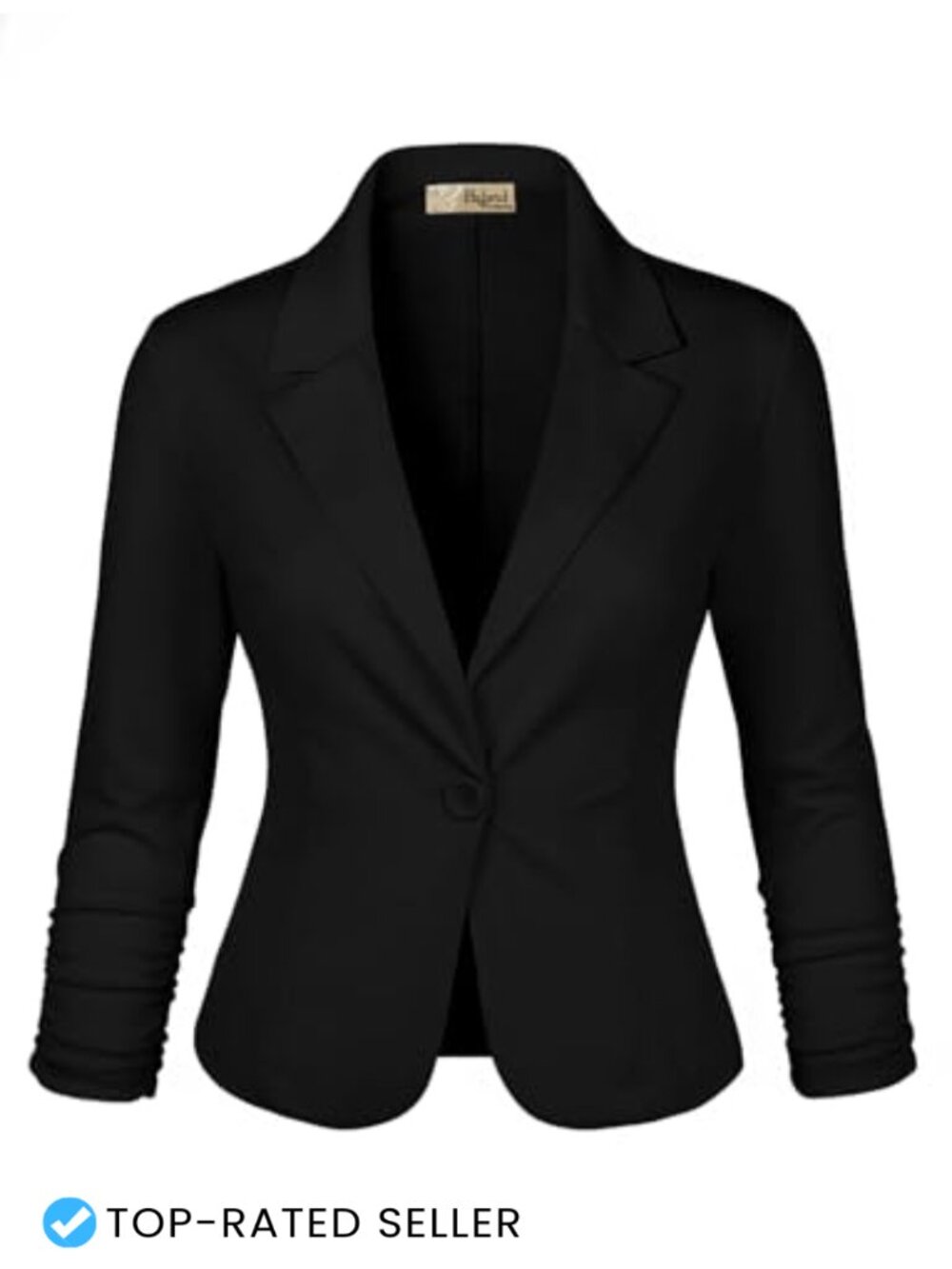 Women's Ponte Cardigan Blazer 3/4 Sleeve Business Casual Work